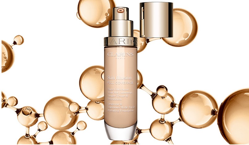 클라랑스 스킨 일루전 풀 커버리지 롱웨어 앤 루미너스-매트 피니쉬 하이드레이팅 파운데이션